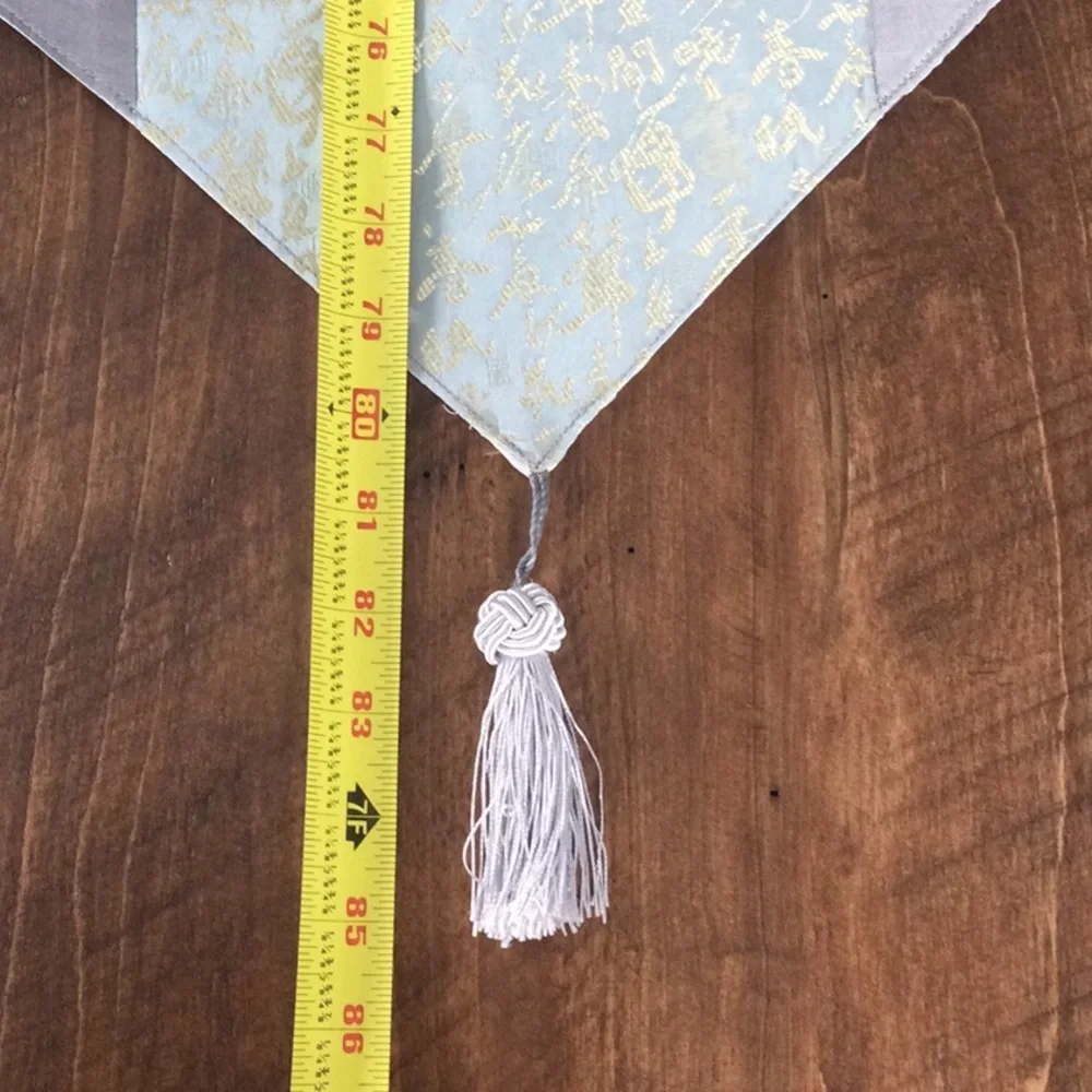 Table Runner NWT Grey on edges and silver in middle.